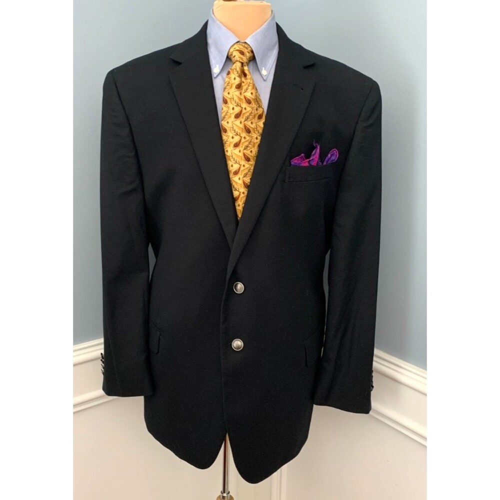 Joseph Abboud Blazer Mens 48R Wool Super 110s Heritage Textured Jacket Sportcoat